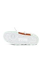 view 6 of 6 Low Vulcanized Eco Canvas Sneaker in White & Mint