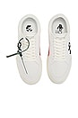 view 4 of 6 Low Vulcanized Canvas Sneaker in White & Black