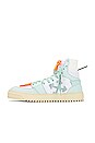 view 5 of 6 3.0 Off Court High Top Sneakers in White & Mint