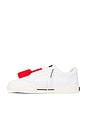 view 5 of 6 New Low Vulcanized Canvas Sneaker in White & Black