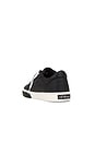 view 3 of 6 New Low Vulcanized Leather Sneaker in Black & White