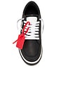 view 4 of 6 New Low Vulcanized Leather Sneaker in Black & White