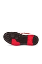 view 6 of 6 Slim Out Of Office Sneaker in Brick Red & White