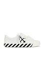 view 1 of 6 Vulcanized Undercut Sneaker in White & Black