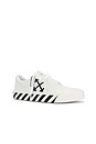 view 2 of 6 Vulcanized Undercut Sneaker in White & Black
