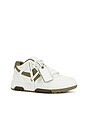 view 2 of 6 Out Of Office Calf Leather Sneaker in White & Kaki