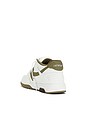 view 3 of 6 Out Of Office Calf Leather Sneaker in White & Kaki
