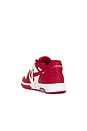 view 3 of 6 Out Of Office Calf Leather Sneaker in White & Haute Red