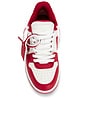 view 4 of 6 Out Of Office Calf Leather Sneaker in White & Haute Red