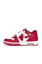 view 5 of 6 Out Of Office Calf Leather Sneaker in White & Haute Red