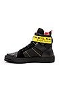 view 5 of 7 Industrial Hi-Top Sneakers in Black