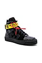 view 1 of 6 Industrial Belt Hi-Top Sneaker in Black & Black
