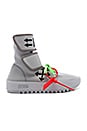 view 2 of 6 Moto Wrap Sneaker in Light Grey & Black