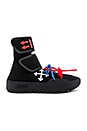 view 2 of 6 Moto Wrap Sneaker in Black & White