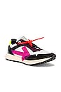 view 1 of 6 Arrow Sneakers in White & Fuchsia