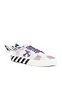 view 1 of 6 Tie Dye Low Vulcanized Sneaker in White & Lilac