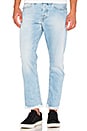 view 1 of 4 JEAN CROPPED COUPE SLIM in Bleach Light Blue