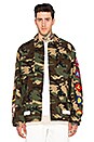 view 2 of 5 Sahariana Jacket in Camouflage With Patches