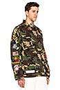 view 3 of 5 Sahariana Jacket in Camouflage With Patches