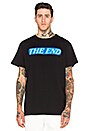 view 1 of 3 The End Tee in Black & Light Blue