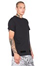 view 2 of 4 Tone On Tone Tee in Black Black