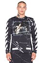 view 1 of 4 Black Marble L/S Tee in All Over Multico