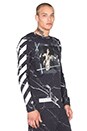 view 2 of 4 Black Marble L/S Tee in All Over Multico