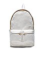 view 1 of 4 Canvas Backpack in Off White Black