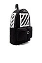 view 3 of 4 Brushed Diagonals Backpack in Black & White