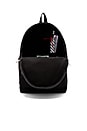 view 4 of 4 Brushed Diagonals Backpack in Black & White