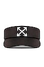 view 3 of 3 Logo Arrow Visor in Black & White