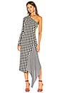 view 1 of 4 ROBE ONE SHOULDER in Black & White