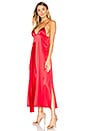 view 2 of 3 Pleated Panel Slip Dress in Red