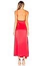 view 3 of 3 Pleated Panel Slip Dress in Red