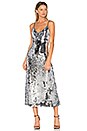 view 1 of 5 Sequins Slip Dress in Silver