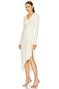 view 3 of 4 VESTIDO VI-CREPE DRAPED in White