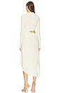 view 4 of 4 Vi-crepe Draped Midi Dress in White