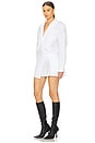 view 3 of 5 POPLIN SAVANA ミニドレス in White & Black