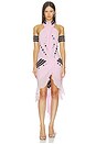 view 1 of 3 VESTIDO GEO MIRROR RIB in Cradle Pink