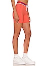 view 2 of 4 Athleisure Logo Band Short in Coral & Red