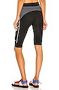view 3 of 4 Athleisure Seamless Cycle Short in Black & White