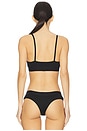 view 3 of 5 Off Rib Bralette in Black & White