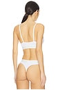 view 3 of 5 Off Rib Bralette in White & Black