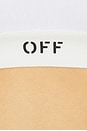 view 5 of 5 Off Rib Bralette in White & Black