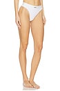 view 2 of 5 Off Rib Thong in White & Black