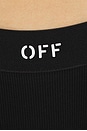 view 5 of 5 Off Rib Brazilian Panties in Black & White