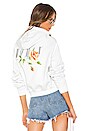 view 1 of 5 SWEAT À CAPUCHE FLOWERS WOMAN in White Multicolor