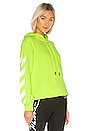 view 3 of 5 Diagonal Hoodie in Fluorescent Yellow