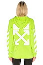 view 4 of 5 Diagonal Hoodie in Fluorescent Yellow