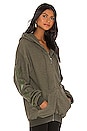 view 3 of 5 Arrow Zipped Hoodie in Military